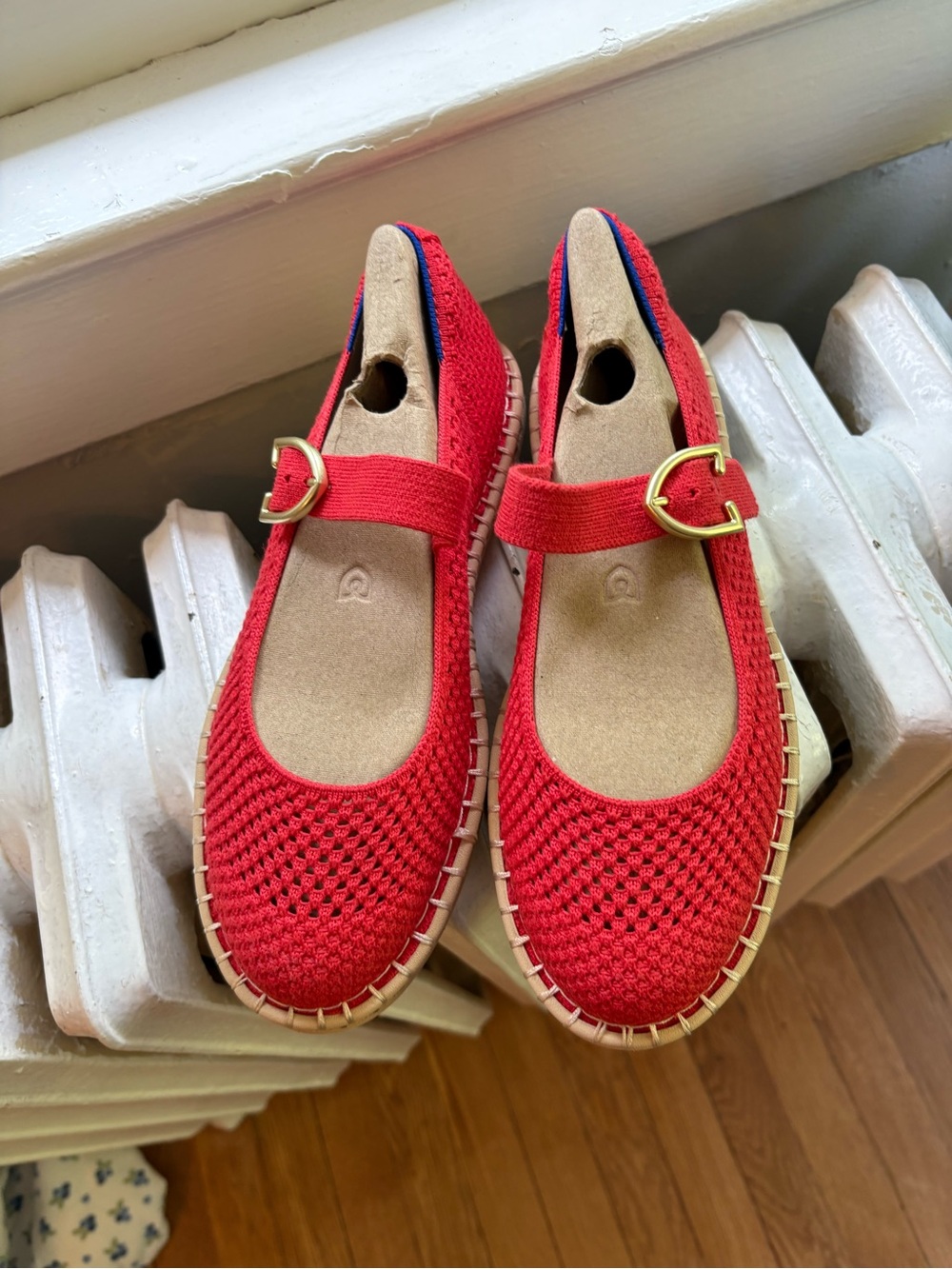 Rothy's Espadrille Mary Jane in Red Hot. NWT. Size 8.5 - Picture 2 of 10